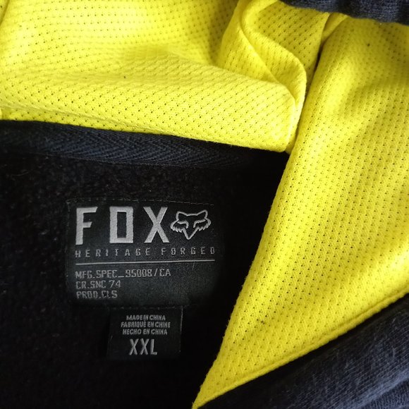 Fox Racing Black Hoodie Sweatshirt (2XL) - Picture 4 of 12